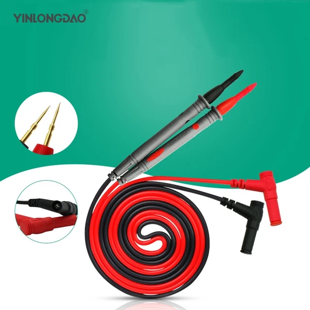 Cheap 1Pcs 1M Universal Digital Multimeter Multi Meter Test Lead Probe Wire Pen Cable Digital Universal Table Pencil Line Accuracy