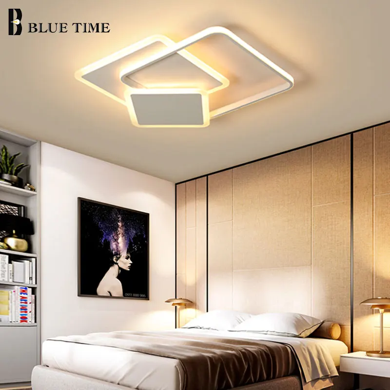 

Luminaires Modern Led Ceiling Light For Home Living room Bedroom Dining room Coffee&White Chandeleir Ceiling Lamp Light Fixtures