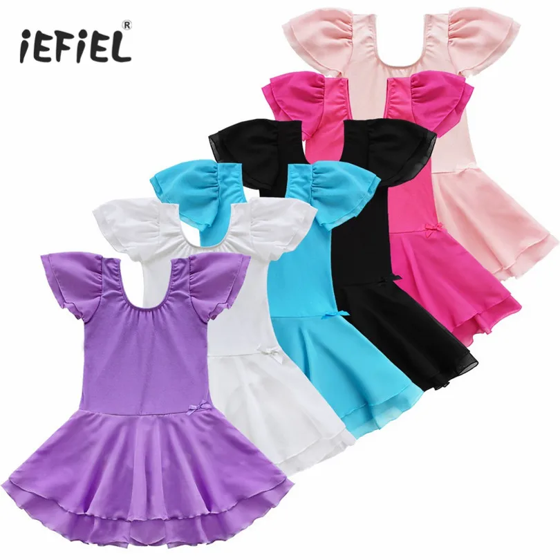 Трико для девочек с цветочным рисунком, детский балетный костюм, танцевальное сценическое профессиональное балетное платье-пачка, одежда для спортивной гимнастики, платье