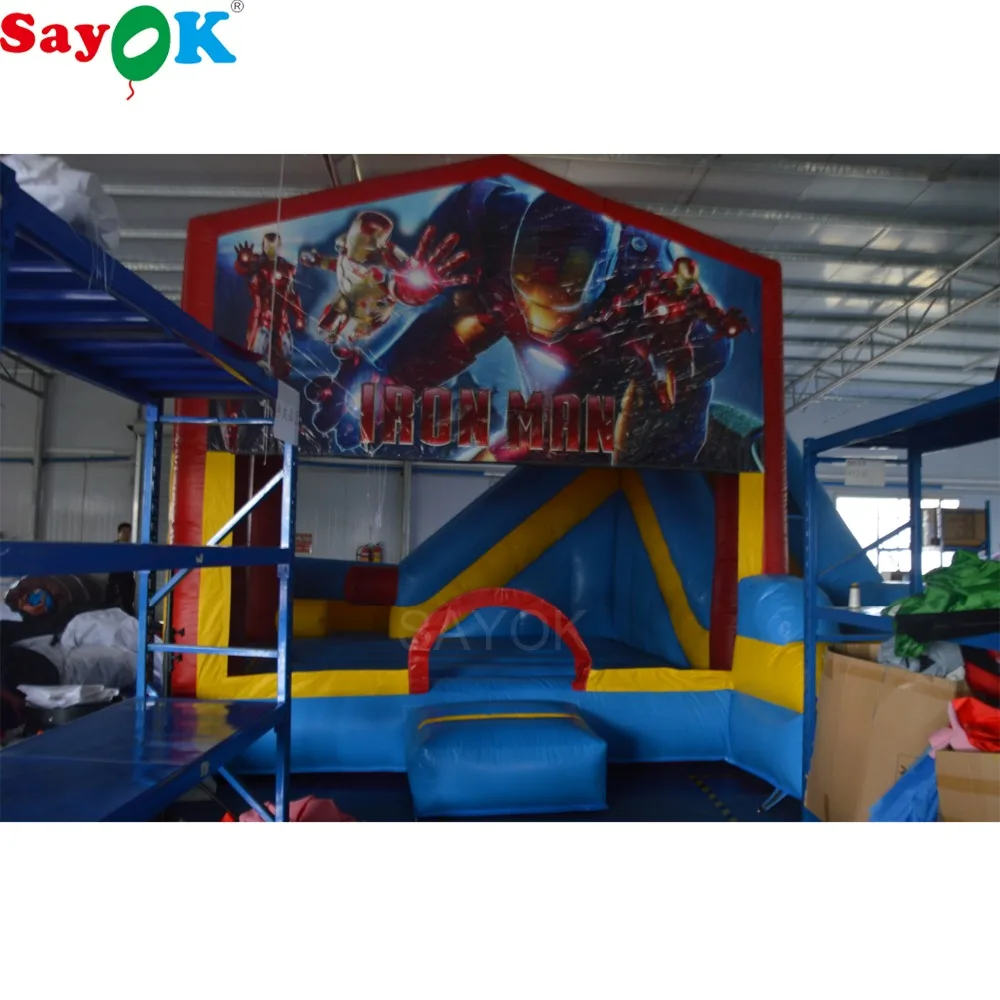 

5x5x4m Inflatable Bouncy Castle Commercial Kids Slide Inflatable Bouncer Slide Trampoline Outdoor Sports Games