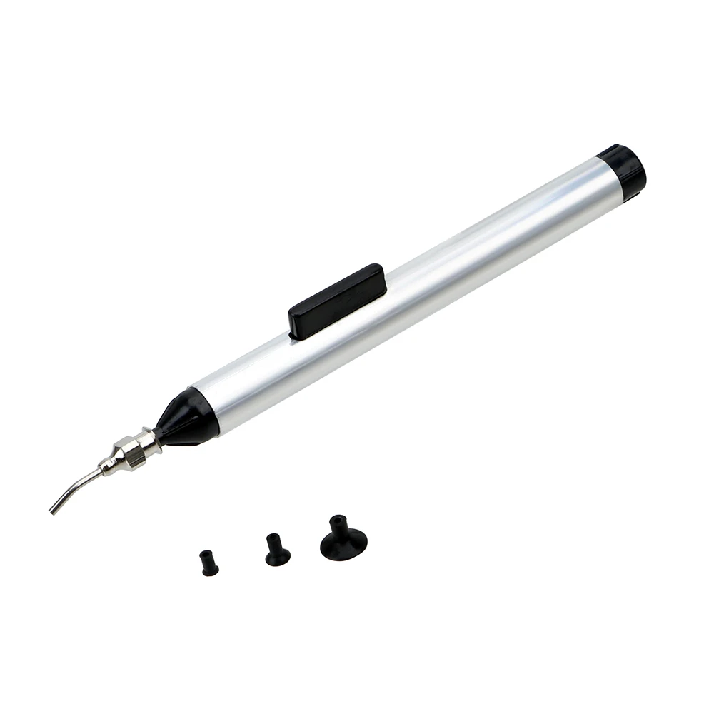

DIYWORK Manually Pumping IC Tool Solder Picker With 3 Sizes Sucking Alternative Tweezers Vacuum Suction Pen Hand Tool Set
