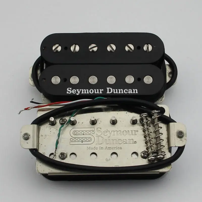 Черный хамбакер с шеей и мостом SEYMOUR DUNCAN