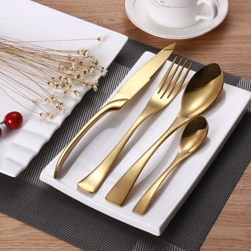 Набор столовых приборов из нержавеющей стали 4 шт./компл.|steak knives forks|knife forkdinnerware set |