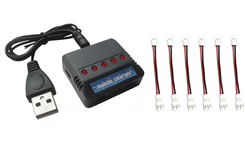 3,7 v зарядное устройство для Wltoys V911 H36 E010 F929 зарядное устройство кабель преобразования для Syma X5C Syma X5SW Дрон RC Квадрокоптер - Цвет: Красный
