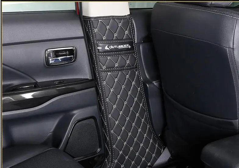 Автомобильные чехлы из микрофибры для Mitsubishi Outlander 2013 2018 2 шт.|Хромирование| |