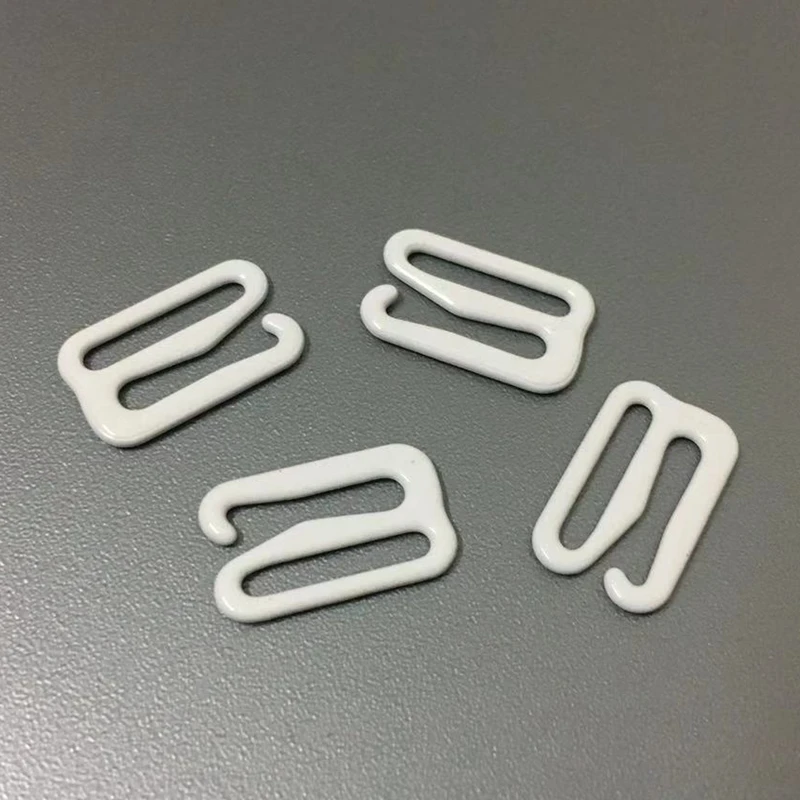 

30pcs/lot 12mm Detachable Bra Hooks Metal Coated Hooks Lingerie Adjusters Bra Finding DIY Sewing Supplies Underwear Accessories