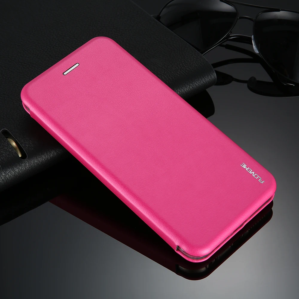 Кожаный чехол для телефона FLOVEME iPhone 8 Plus Роскошный с отделением карт кошелек из