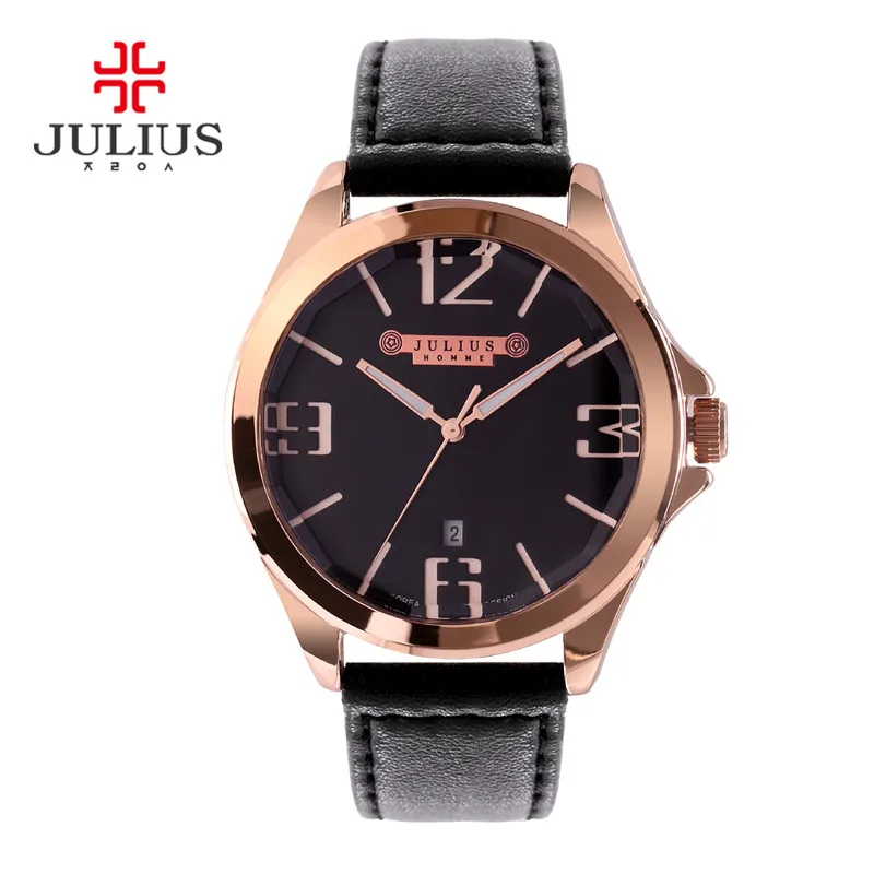 Julius Homme Men s Wrist Watch Quartz Hours Top Fashion Retro Dress Bracelet Leather Boy Birthday