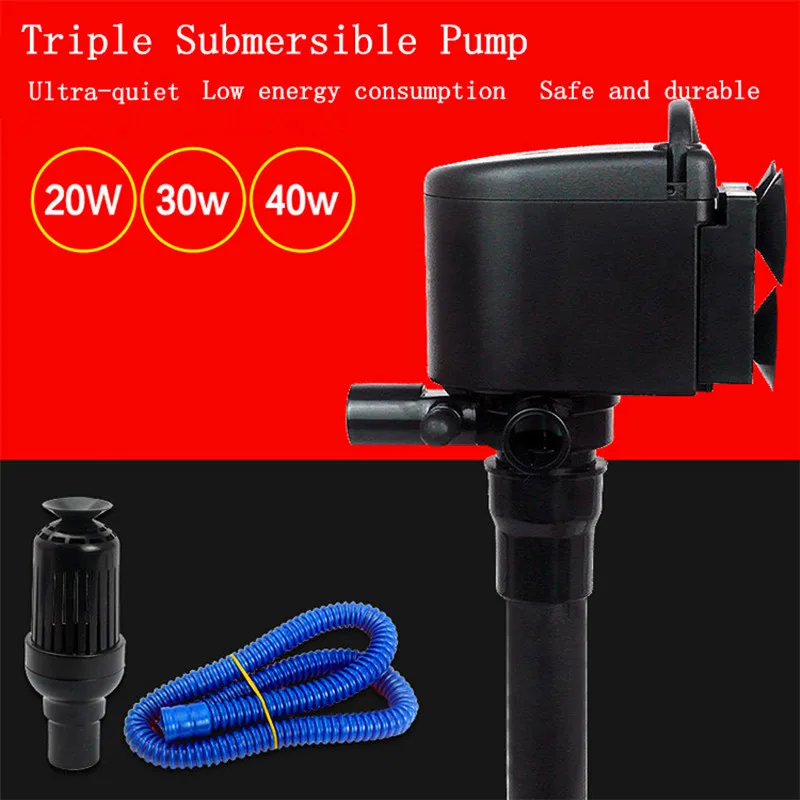 

Small fish tank aquarium pump power submersible pump water pump aquarium supplies voltage 220V power 20W