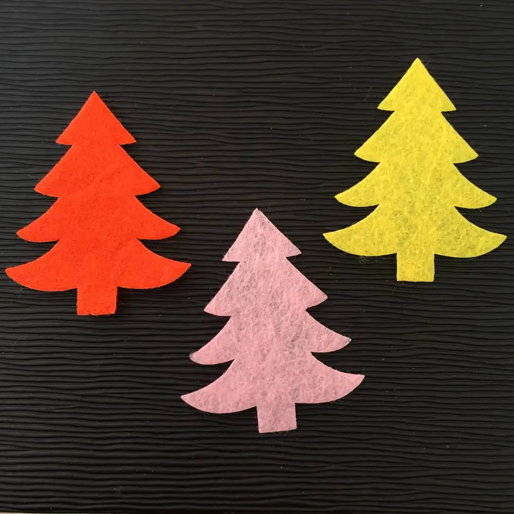 Mixed Padded Christmas Tree Appliques Scrapbooking Craft Making DIY Crafts Supplies 50pcs 32mm*37mm A72A