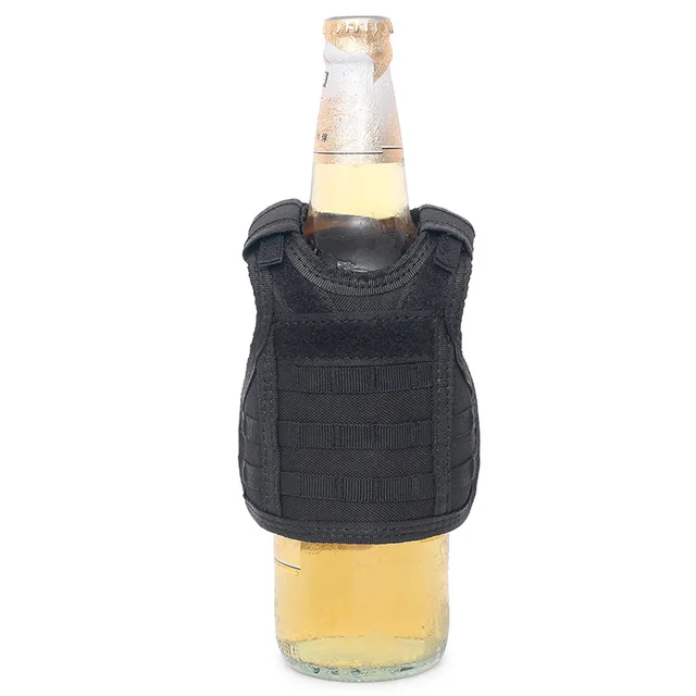 Tactical Beer Bottle beer vest Cover Military Mini Miniature Molle Vest