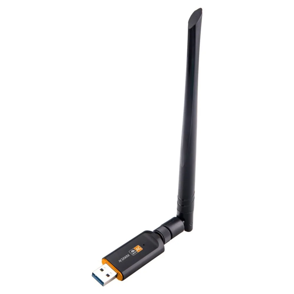 

Mini Wireless USB Adapter 1200M 2.4Ghz/5Ghz 802.11 b/g/n Network Card USB3.0 WiFi Adapter With Aerial for Desktop Laptop PC