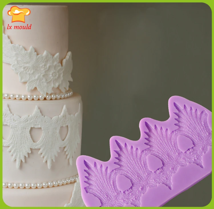

Sugar Lace Silicone Pad Lace Decorative Lace Tools Wedding Frozen Cake Lace Mold Easy Release