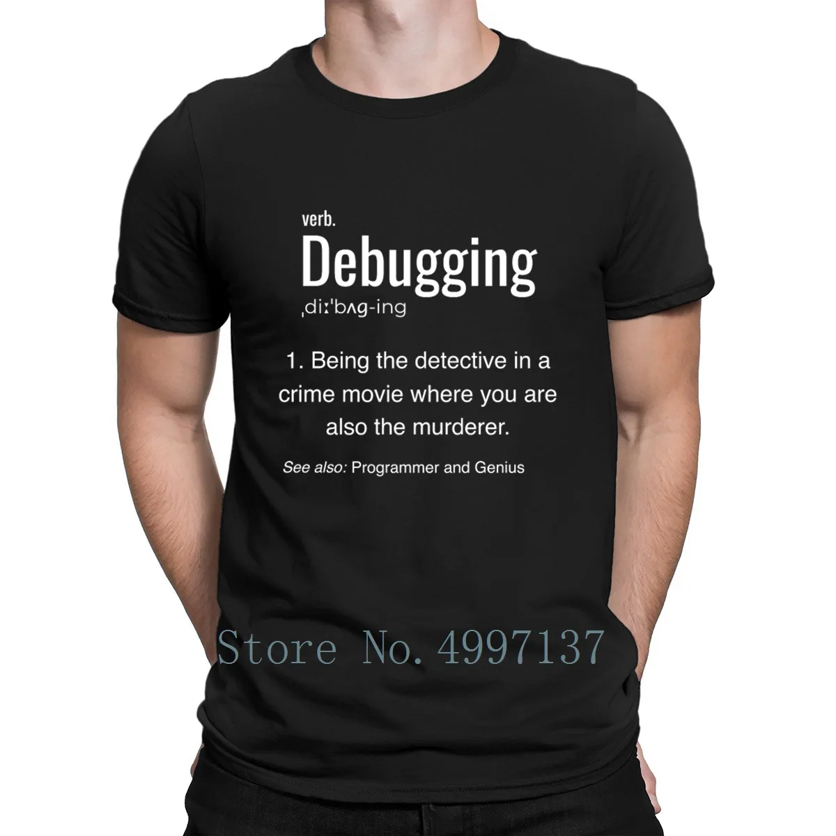 Debugging Definition Programmer Coder Developer футболка с буквенным принтом размер S-3xl летняя