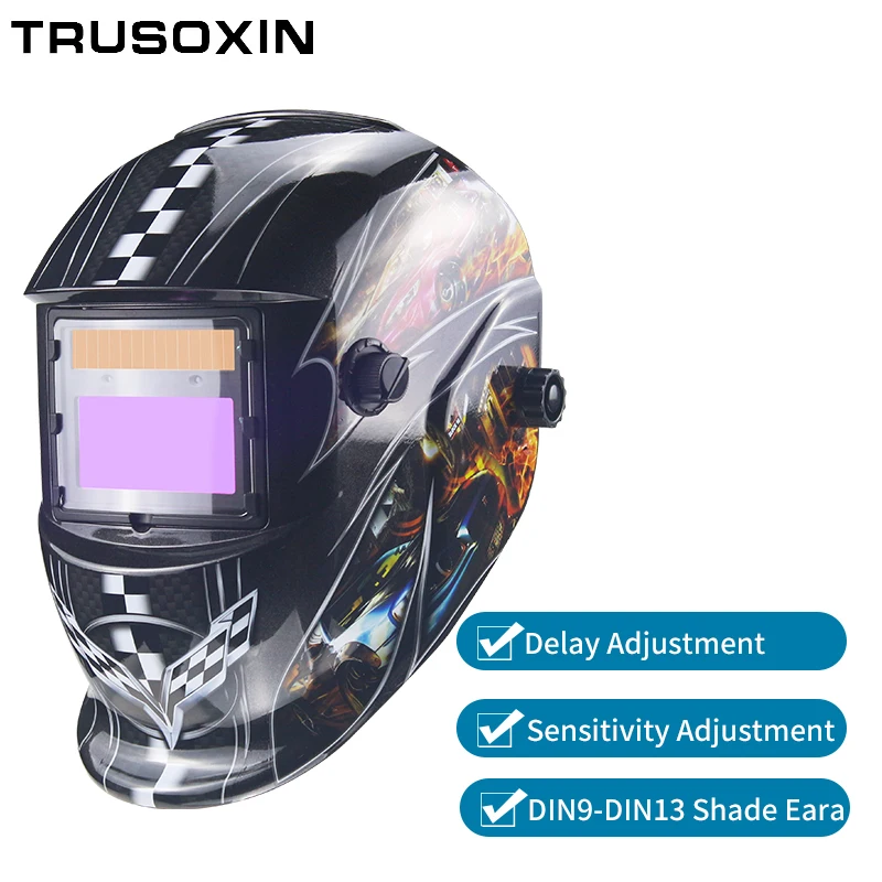 Solar Auto Darkening Electric Wlding Mask/Helmet/Welder Cap/Welding Lens/Eyes Mask for Welding Machine and Plasma Cutting Tool