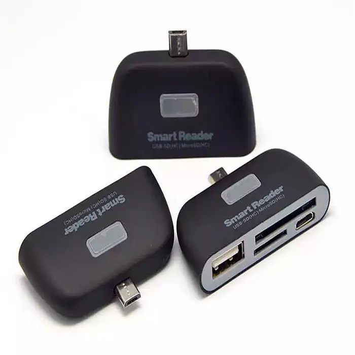 Micro USB Card Reader OTG/TF/SD Smart Reader HUB Connector for Samsung for Android Mobile Phone Extension Headers