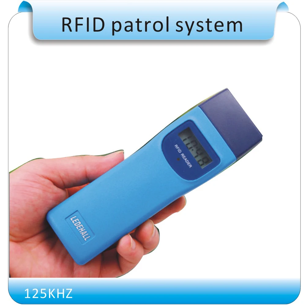 LDH-868 RFID 125KHZ model guard patrol system,Patrolling rod,USB port , +10pcs point button English software