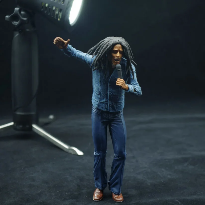 Bob Marley 7/" Action Figure Musique Reggae Legend Jamaïque Singer W Microphone
