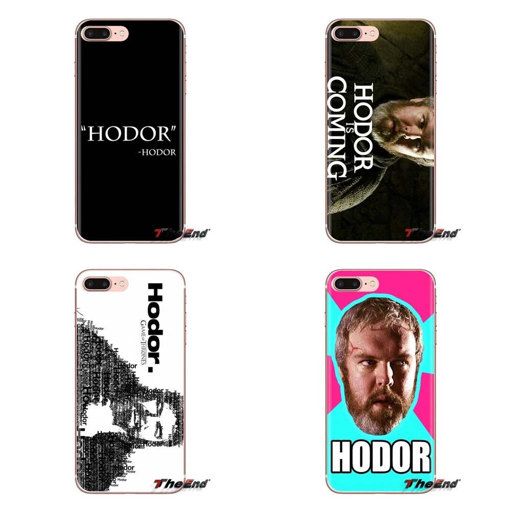 

For Huawei G7 G8 P7 P8 P9 P10 P20 P30 Lite Mini Pro P Smart Plus 2017 2018 2019 Game of Thrones Hodor letter print TPU Skin Case