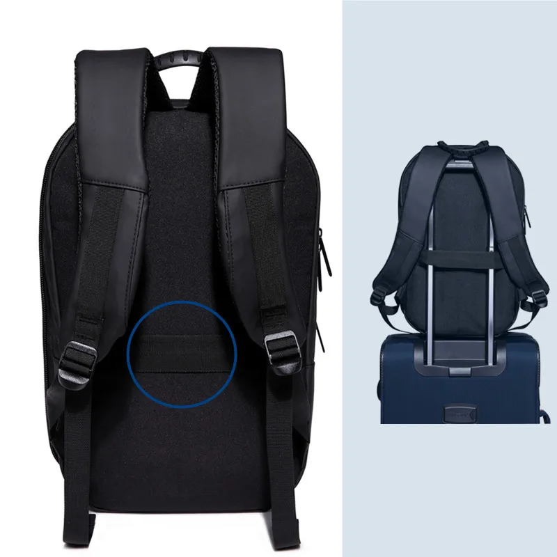Рюкзак ozuko, мужской, жесткий, в виде ракушки, рюкзак, водонепроницаемый, защита от кражи, дорожная сумка, черный, креативный, инопланетянин, Повседневный, для ноутбука, подростковые школьные сумки