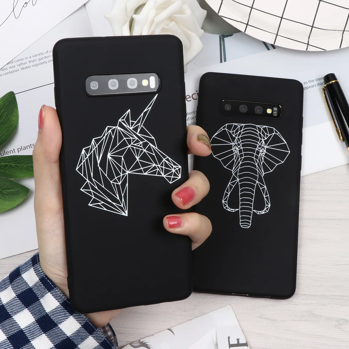 

Coque For Samsung Galaxy A70 A50 A40 A30 A20 A7 A8 A6 Plus 2018 2016 2017 Matte Black Phone Case Cover For Samsung A7 2018 Cases
