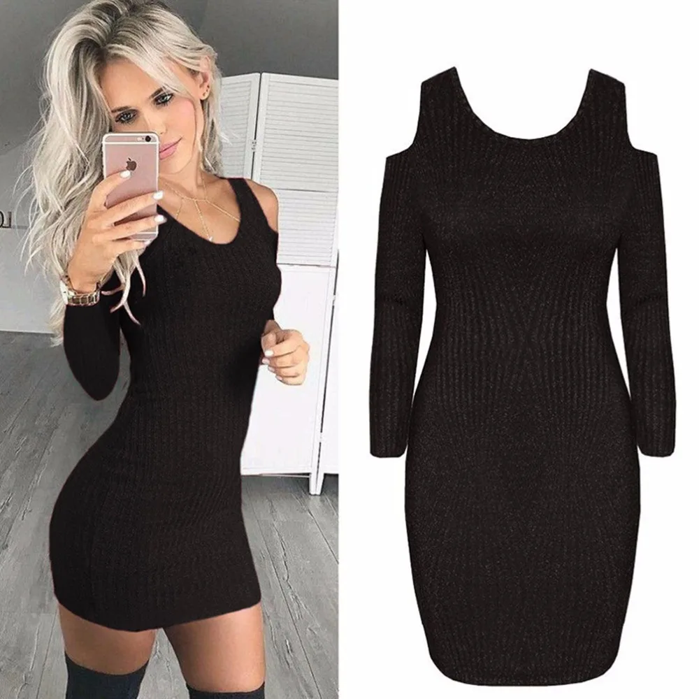 New Explosions Women Spring 2018 Hollow Off-Shoulder Sexy T-Shirt O-Neck Knitted Female Long Tees Long Sleeves Ladies Solid Tops New Explosions Women Spring 2018 Hollow Off-Shoulder Sexy T-Shirt O-Neck Knitted Female Long Tees Long Sleeves Ladies Solid Tops