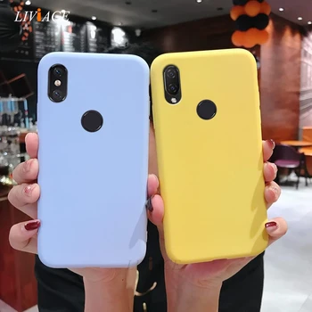 Перейти на Алиэкспресс и купить Силиконовый чехол для xiaomi mi play mix 3 mi 8 lite pro mi8 explorer edition max 3 pro, мягкая задняя крышка карамельного цвета, fundas