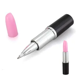 Sosw-ручка шариковая ручка Губная помада Форма розовый Цвет чернильно-синий