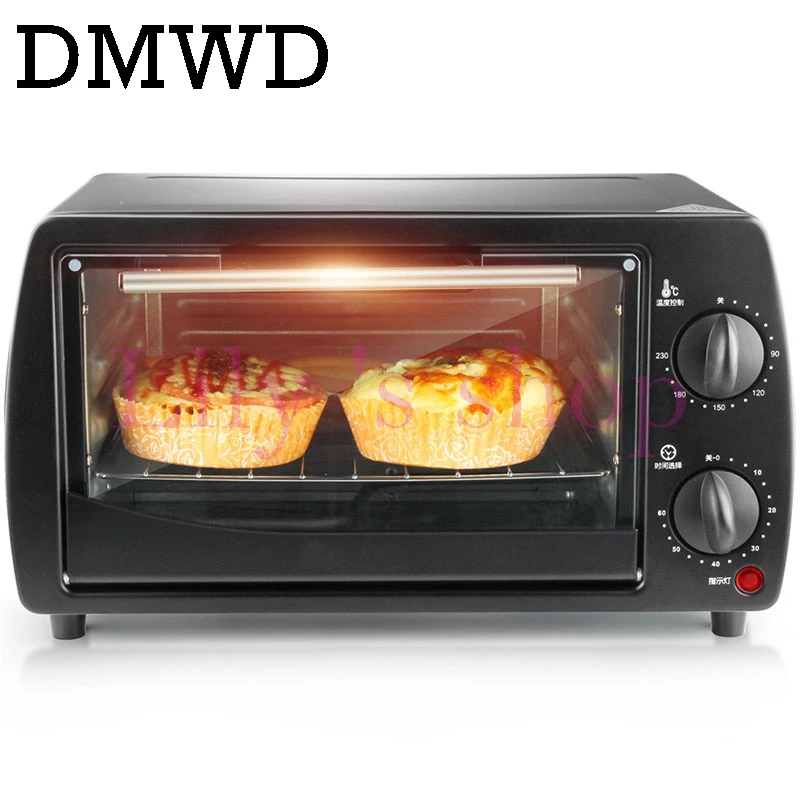 Image DMWD Mini household Electric oven Multi functional Baking Oven with 60 Minutes Timer double layer convection Stainless Steel