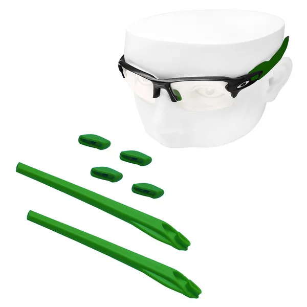 OOWLIT Rubber Kits Nose Pads& Earsocks for Flak 2.0 XL OO9295 Sunglasses - Цвет линз: DarkGreen Rubber Kit