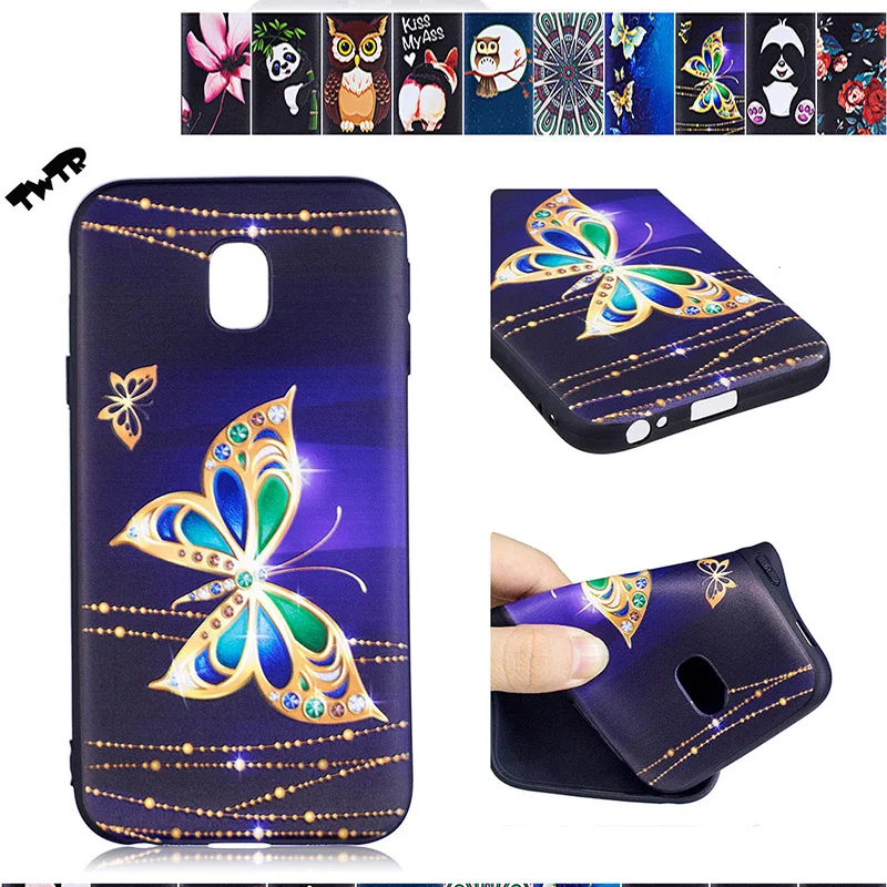 3D Silicone for Samsung J 3 2017 J330 Case Galaxy J3 J330F/DS SM-J330F/DS J330Fn SM-J330Fn Phone TPU Cover |