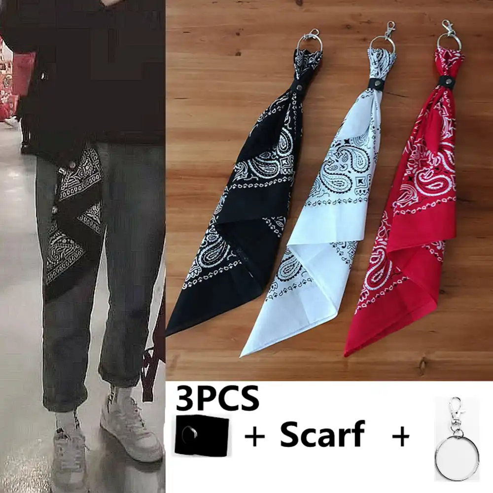 red bandana keychain