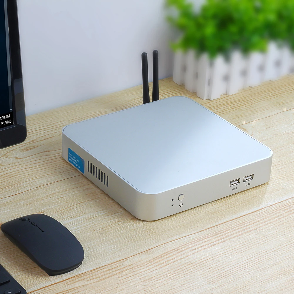  Intel Core CPU Mini PC i7 7500U i5 7200U i3 7100U Mini Computer 300M WiFi HDMI VGA 6*USB Windows 10