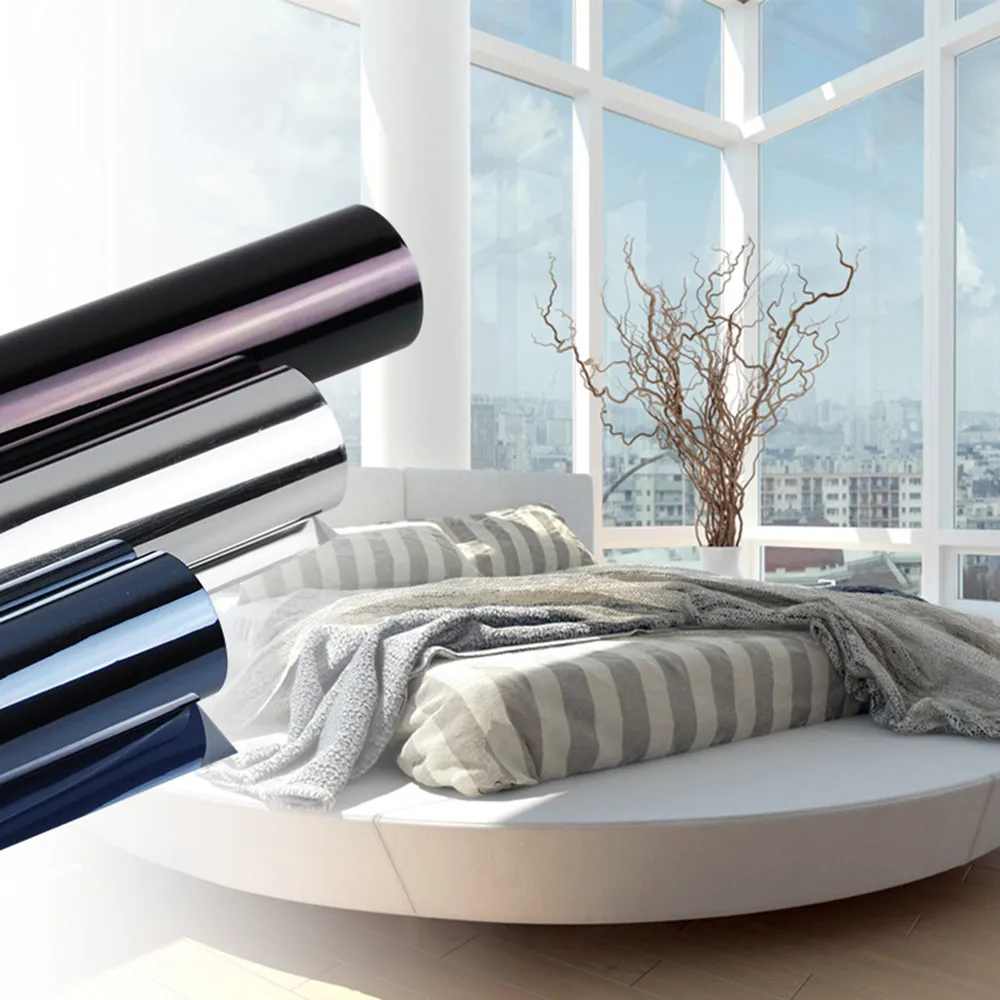 100ft Silver Mirror Window Film Insulation Solar Tint Sticker UV