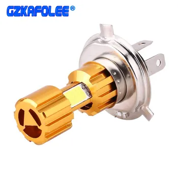 

GZKAFOLEE Motorcycle Headlight H4 Led bulb 3000LM Motorbike Light Super White 6500K Moped Scooter Outdoor Lighting Hi-Lo lights