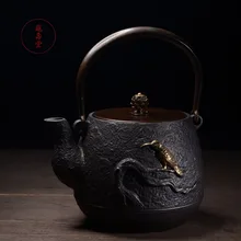 Птица узор ретро изысканный чугунный чайник набор Южная Япония чайник 1400 мл Посуда Кунг Фу Infusers чай церемония инструменты