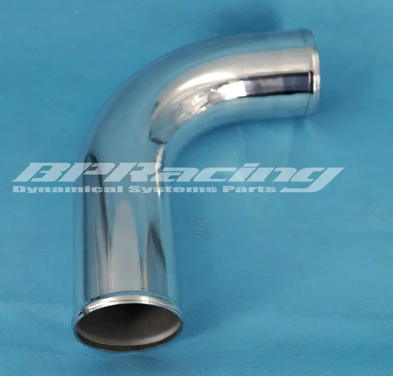 3.5" Inch / 89mm OD /90 Degree /Universal Polished DIY aluminum pipe