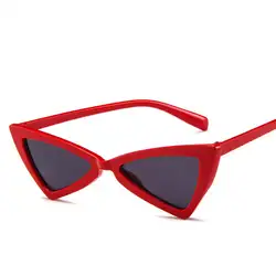 Kddou Мода Óculos Солнцезащитные очки женские винтажные очки Óculos De Sol ретро солнцезащитных очков Треугольники солнцезащитные очки лук-узел UV400