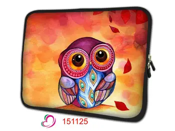 

Laptop Sleeve Cover Night Owl Case For Macbook Pro/Air/Retina Notebook Sleeve bag 12''11"13"15" Ultrabook Sleeve Pouch Bag 13.3