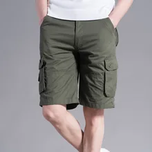 Одежда летние карго шорты мужские хлопковые джоггеры повседневные короткие карманы спортивные с принтом до колен зеленая камуфляжная уличная одежда