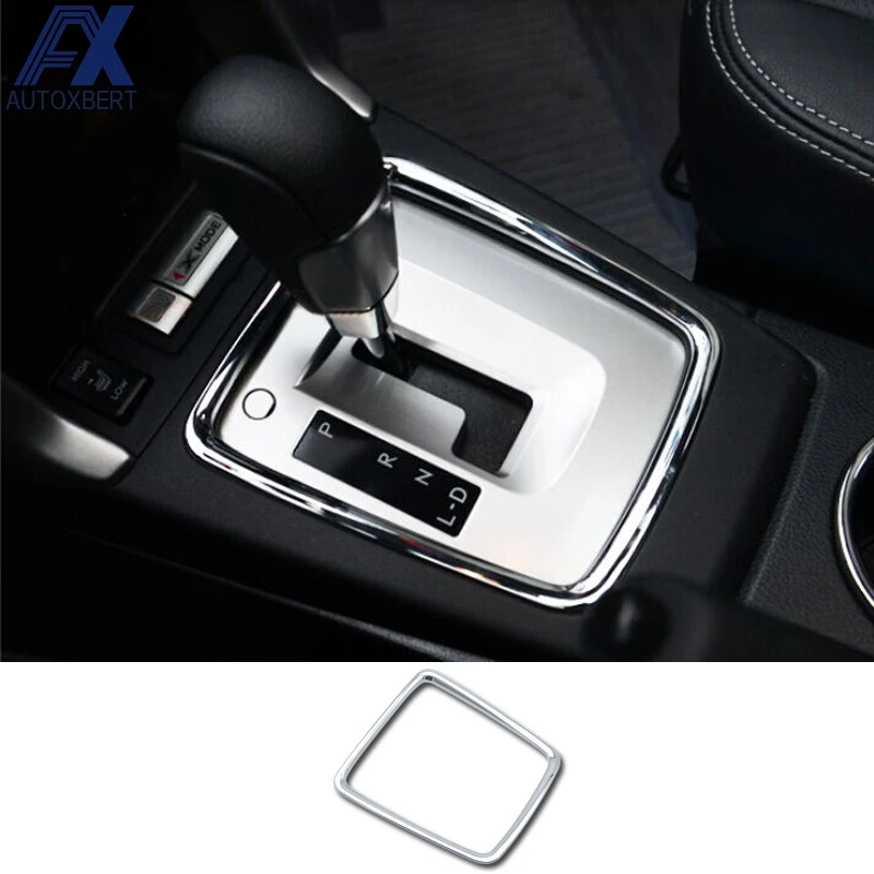 

AX Gearshift Shift Gear Panel Frame Chrome Cover Trim Bezel Car-Styling Molding For Subaru Forester SJ 2014 2015 2016 2017 2018