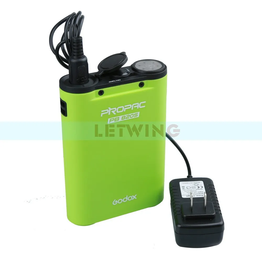 Godox PB820S 2000mah External Camera Flash Power Source Green Battery