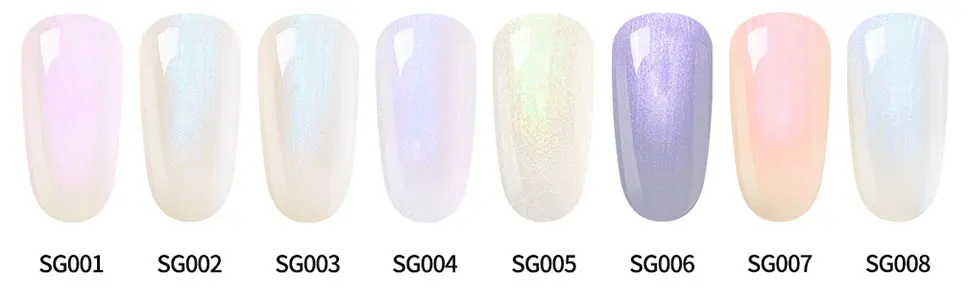 Lagunamoon Newest Shell Glitter UV Gel Nail Polish Nail Art DIY Design Soak Off UV LED Long Lasting Varnish Nail Paint Lacquer