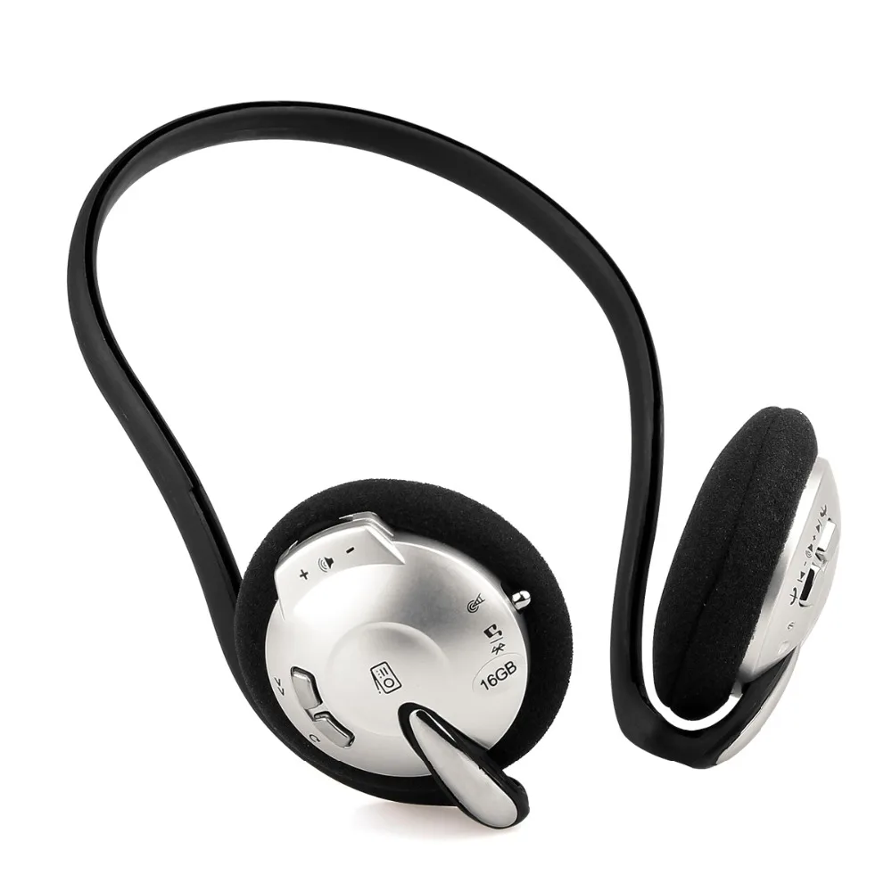 

Wireless Bluetooth Headphone Headset FM Radio Sports Music Player with Independent Radio Module & 16GB Memory Y4436A