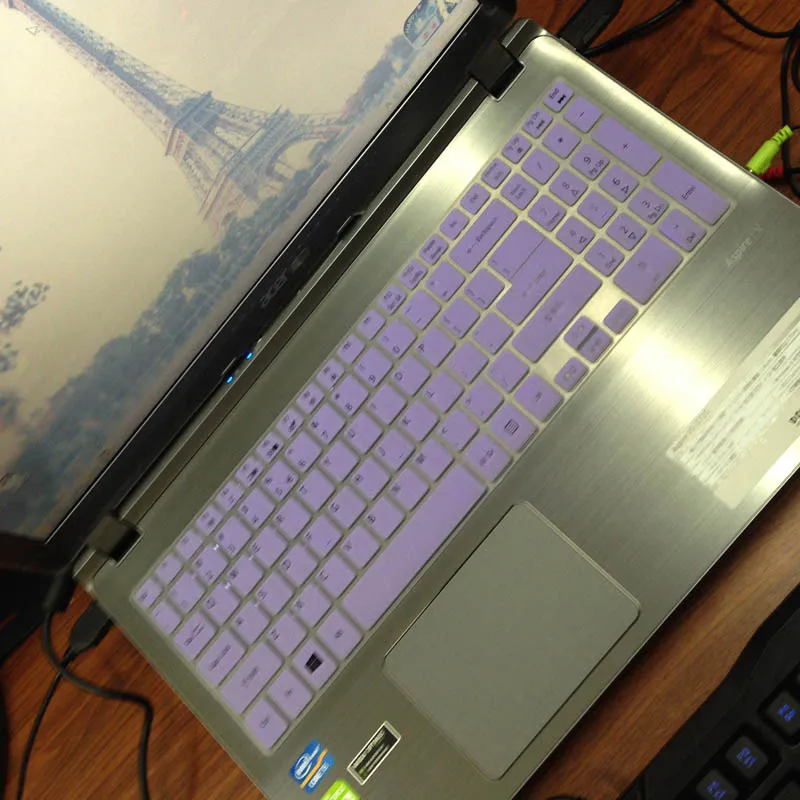 15 дюймовая силиконовая крышка для клавиатуры ноутбука Acer Aspire V7 582PG M5 583P V5 573PG 573P 552