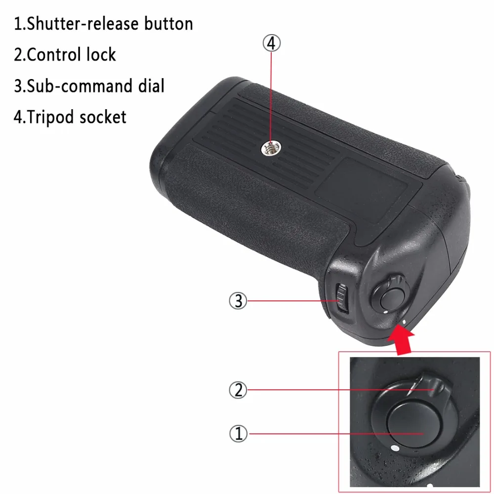 DSTE MB-D11H Батарейная ручка для Nikon D7000 DSLR Камера