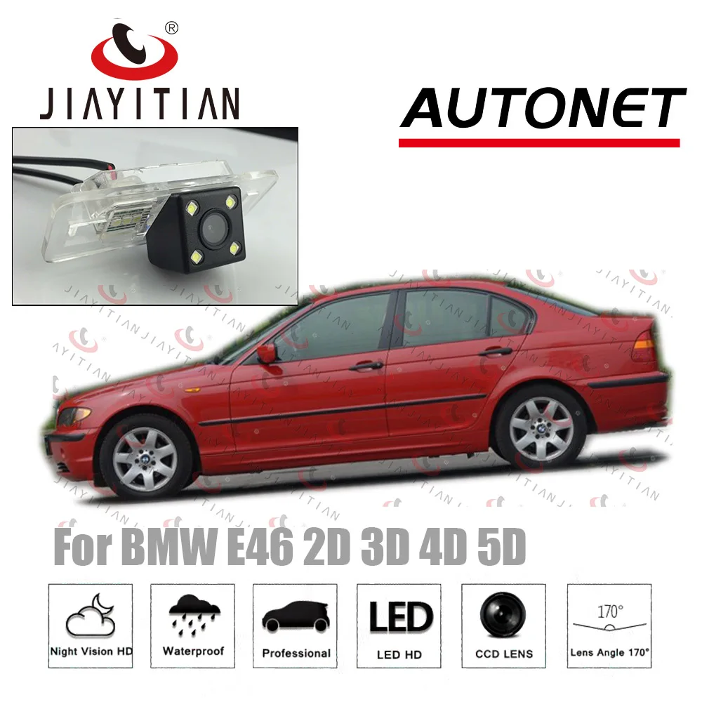 

Автомобильная камера заднего вида JiaYiTian для BMW E46 Sedan/coupe/Convertible/Wagon 1998 ~ 2006 CCD камера заднего вида с функцией ночного видения для парковки