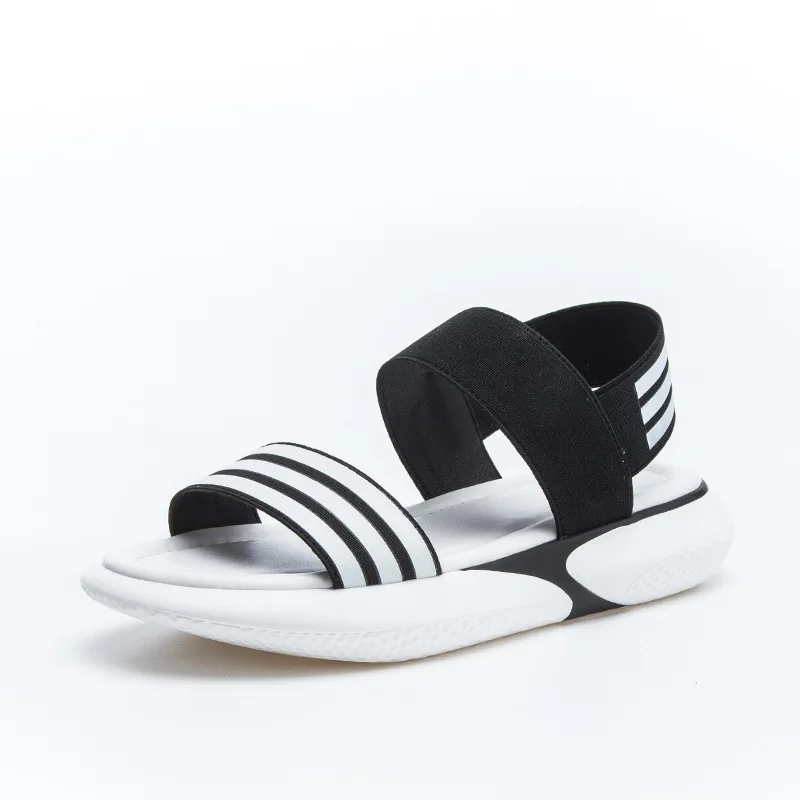 

2019 summer new style simple and simple color matching casual sandals women comfortable wild thick sole sandals