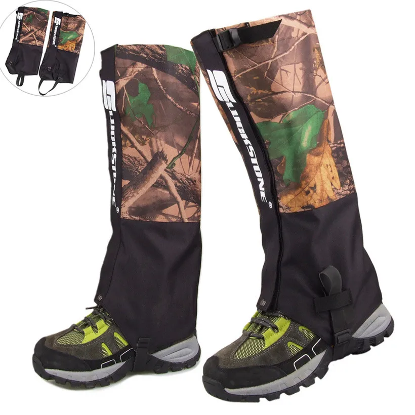 

Outdoor Hiking Climbing Snow Cover Waterproof Snow Gaiters Leg Warmers Cover Boot Legging Wrap Hunting Anti-Snake Accessories 4A