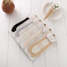 10 пар, весна-лето, Новые легкие шелковые женские ультратонкие Нескользящие силиконовые Нескользящие розовые женские носки